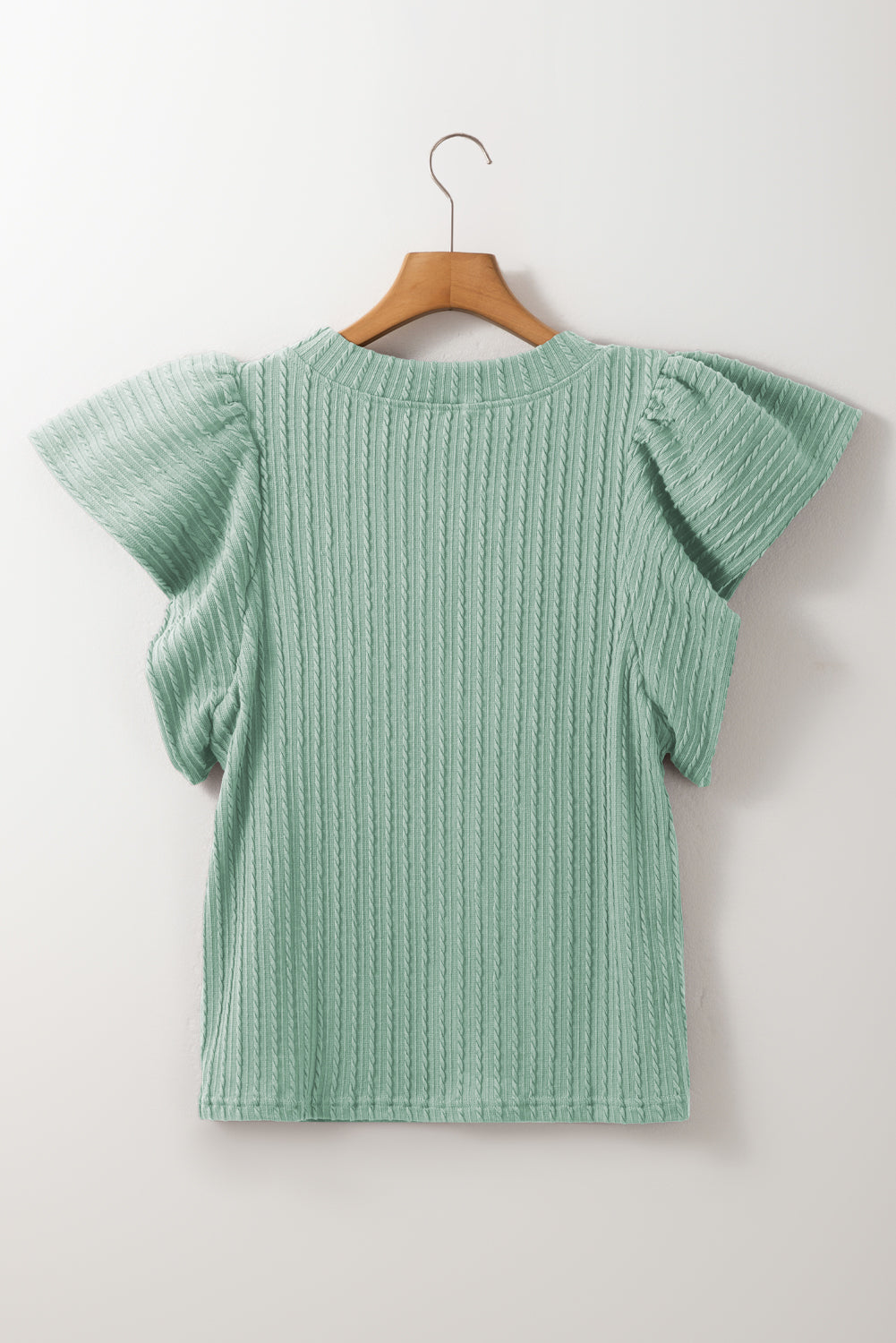 Mint Ruffle Sleeved Blouse